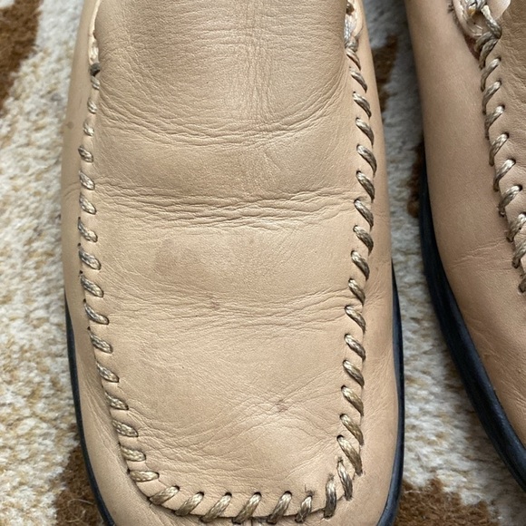 AEROSOLES leather Shoes Womens 8.5 moccasins flats comfort leather Tan Walking - Picture 10 of 11